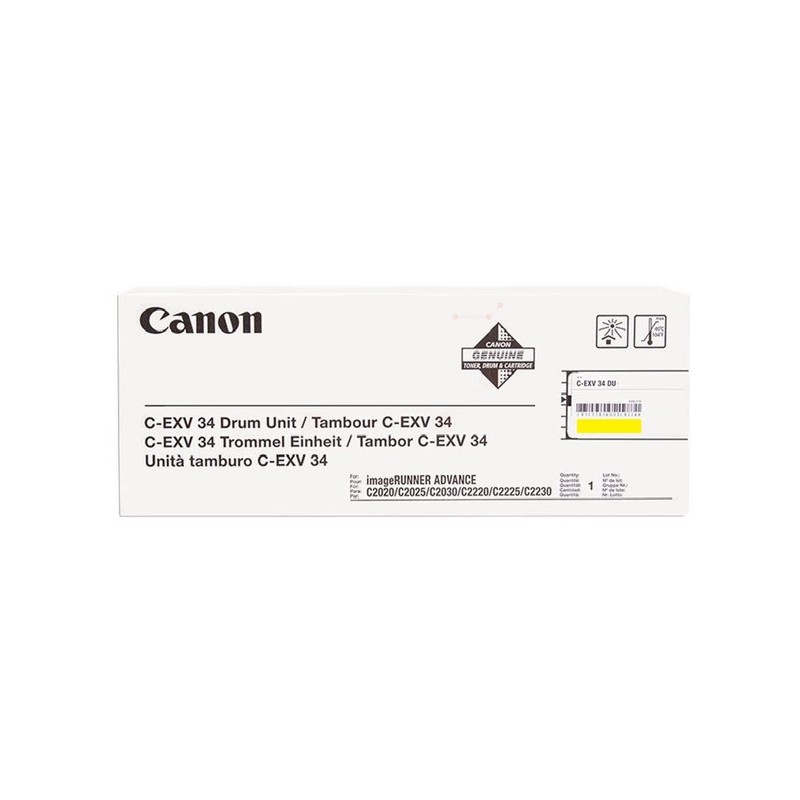 Canon  (C-EXV 34) Original Drum kit yellow (3789B003)