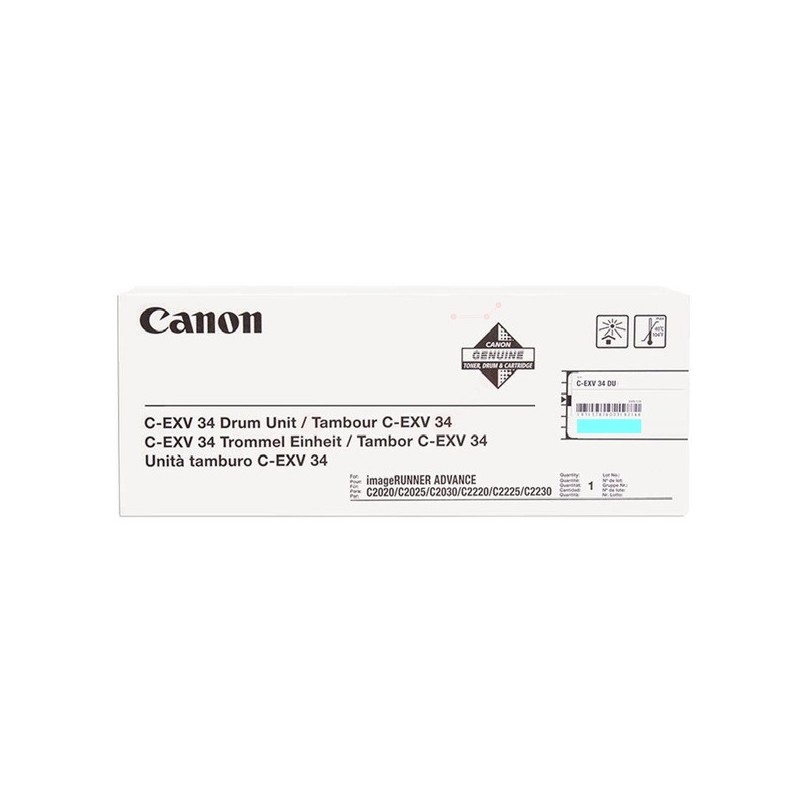 Canon  (C-EXV 34) Original Drum kit cyan (3787B003)