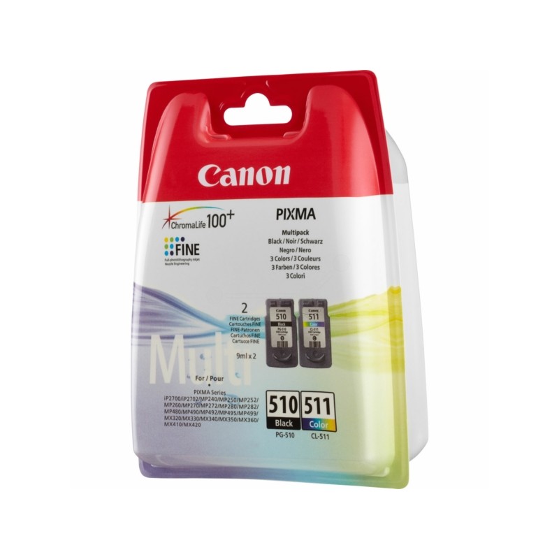 Canon  (PG-510 CL 511) Original Printhead cartridge multi pack black + color PVP (2970B017)
