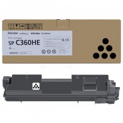 Ricoh  (SPC360HE) Original Toner-kit black high-capacity (408184)