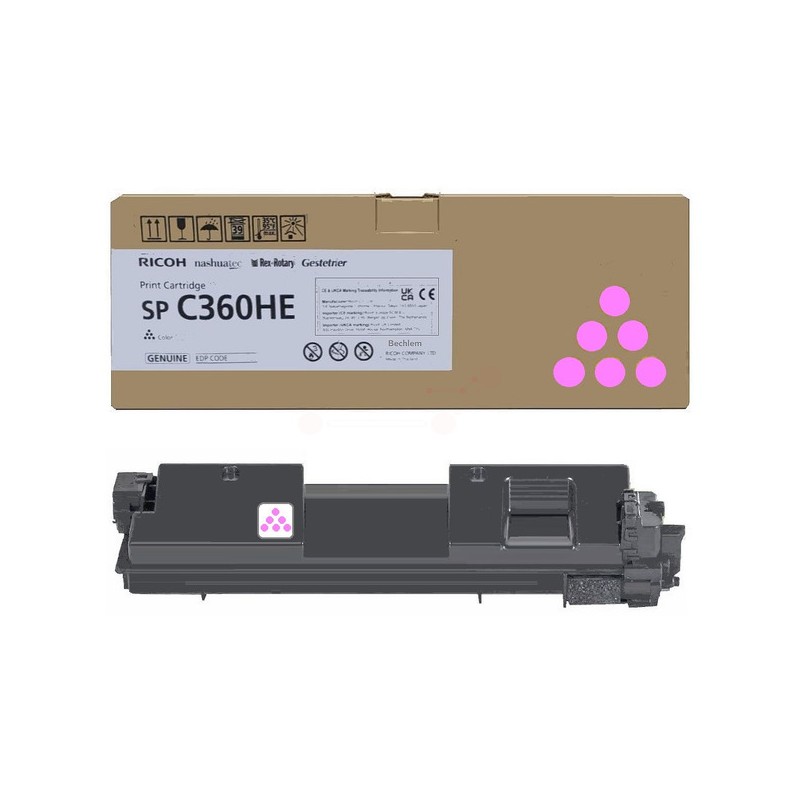 Ricoh  (SPC360HE) Original Toner-kit magenta high-capacity (408186)