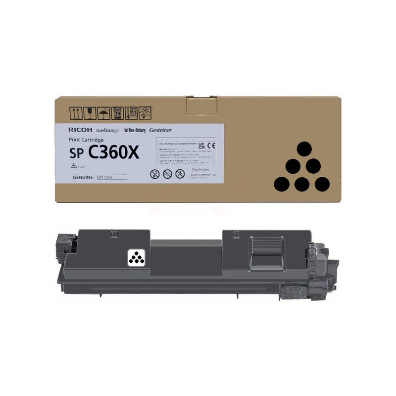 Lanier  (SPC360X) Original Toner-kit black extra High-Capacity (408250)