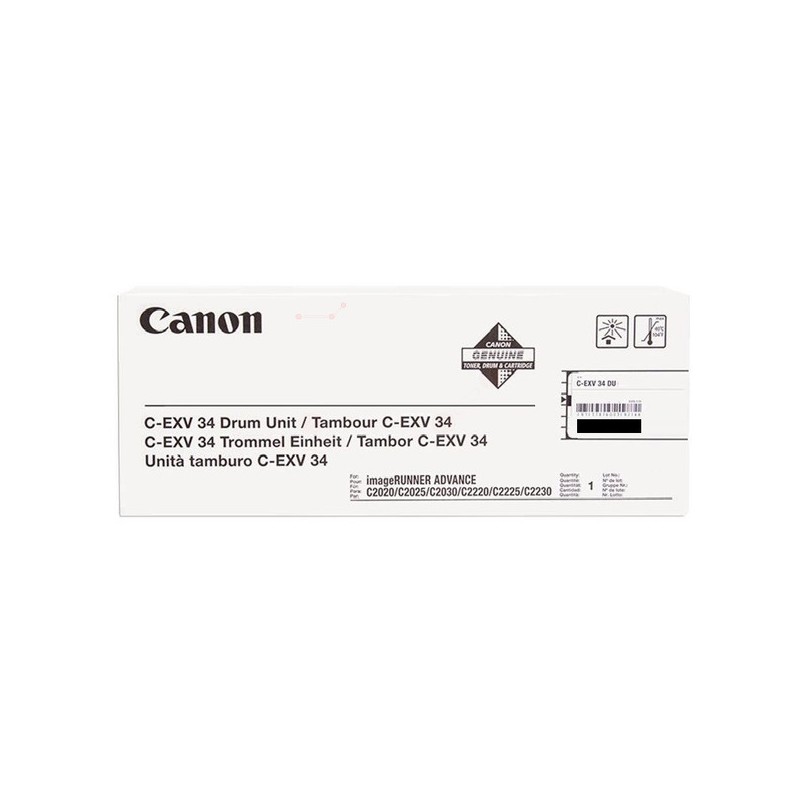 Canon  (C-EXV 34) Original Drum kit black (3786B003)