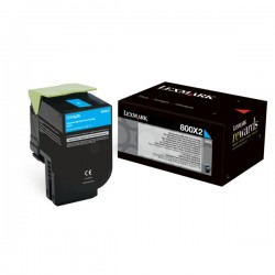 Lexmark  (800X2) Original Toner-kit cyan extra High-Capacity (80C0X20)