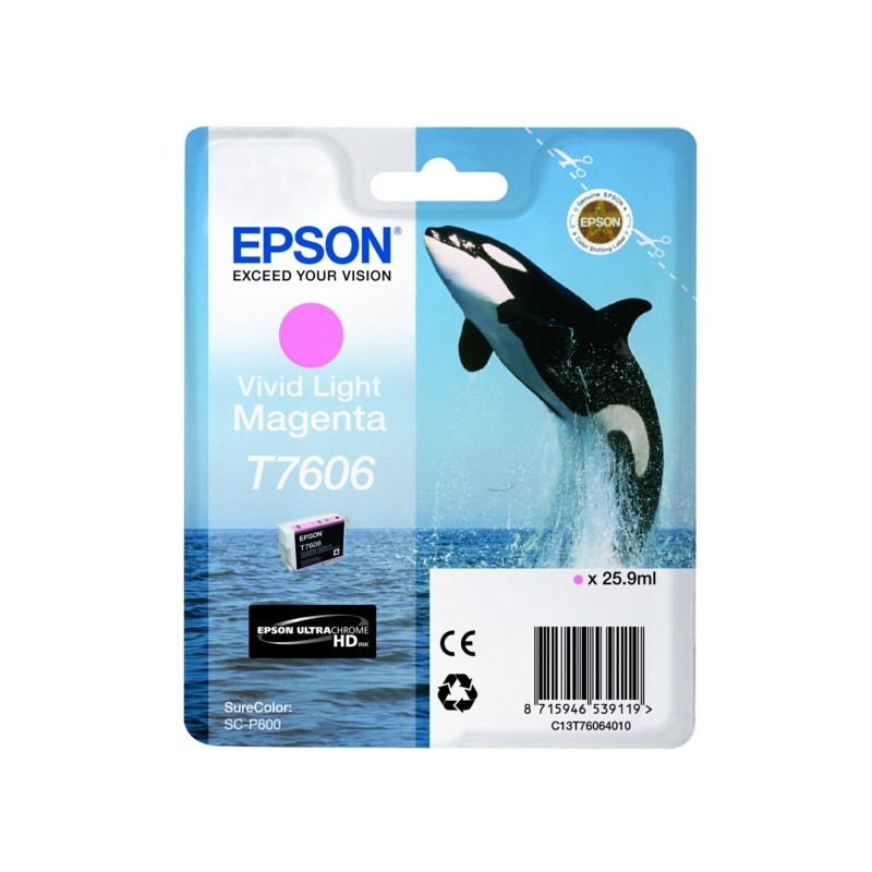 Epson  (T7606) Original Ink cartridge light magenta (C13T76064N10)