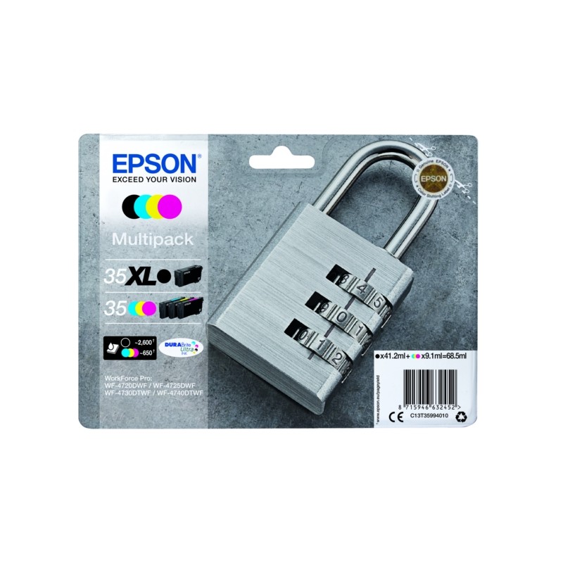 Epson  (35XL/35) Original Ink cartridge multi pack Bk,C,M,Y (C13T35994010)