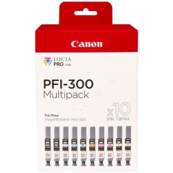 Canon  (PFI-300) Original Ink cartridge multi pack MBk,PBk,C,M,Y,PC,PM,R,Gy,CO (4192C008)
