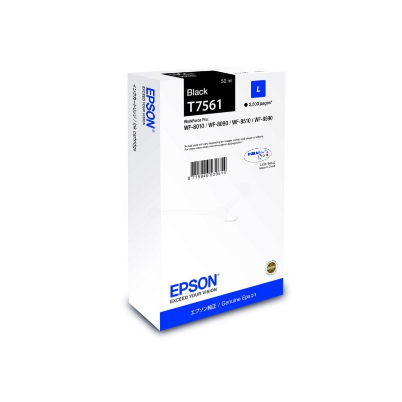 Epson  (T7561) Original Ink cartridge black (C13T756140)