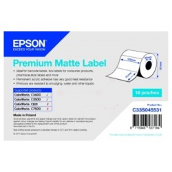 Epson Original Format-etikettes matt die-cut 102mm x 51mm (C33S045531)