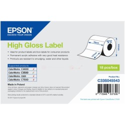 Epson Original Format-etikettes die-cut 76mm x 127m (C33S045543)