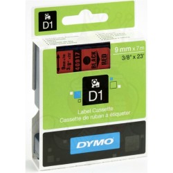 Dymo  (S0720720) Original DirectLabel-etikettes black on red (40917)