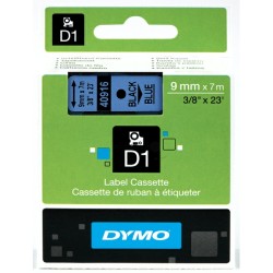 Dymo  (S0720710) Original DirectLabel-etikettes black on blue (40916)