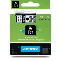 Dymo  (S0720670) Original DirectLabel-etikettes black on Transparent (40910)
