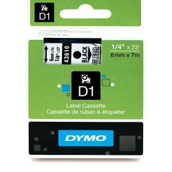 Dymo  (S0720770) Original DirectLabel-etikettes black on Transparent (43610)