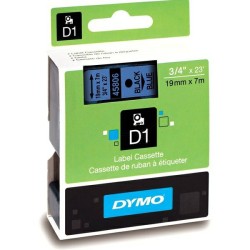 Dymo  (S0720860) Original DirectLabel-etikettes black on blue (45806)