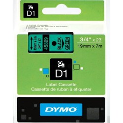 Dymo  (S0720890) Original DirectLabel-etikettes black on green (45809)
