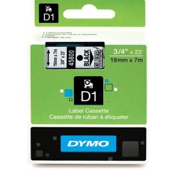Dymo  (S0720820) Original DirectLabel-etikettes black on Transparent (45800)
