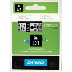 Dymo  (S0720920) Original DirectLabel-etikettes black on Transparent (53710)