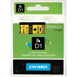 Dymo  (S0720980) Original DirectLabel-etikettes black on yellow (53718)