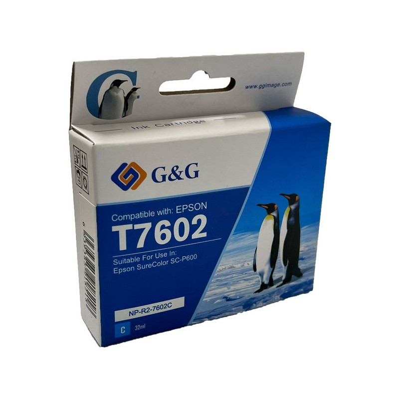 Epson  (T7602) Compatible Ink cartridge cyan(T7602)
