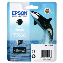 Epson  (T7608) Original Ink cartridge black matt (C13T76084N10)