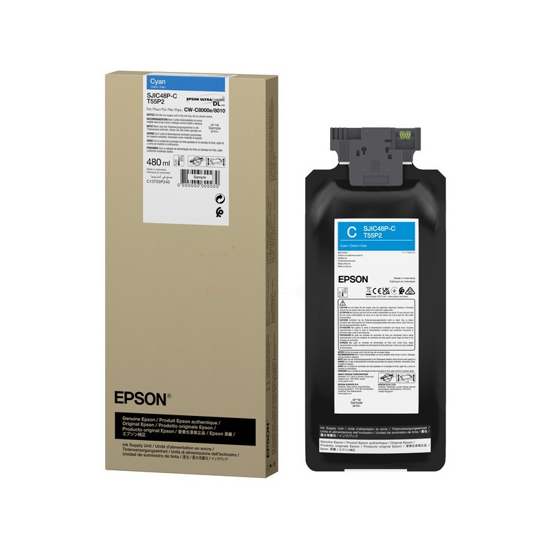 Epson  (SJIC-48-P-C) Original Ink cartridge cyan (C13T55P240)