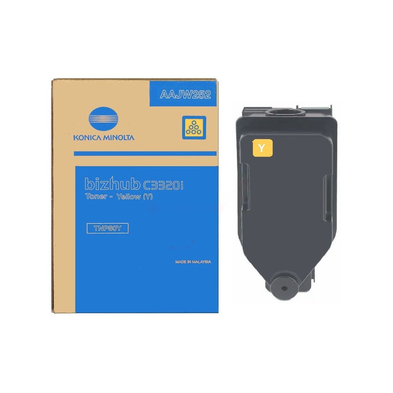 Konica Minolta  (TNP-80 Y) Original Toner yellow (AAJW252)