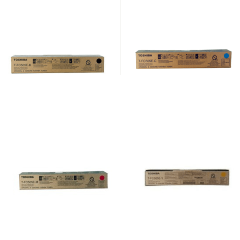 Toshiba Original TFC505E Toner Multipack - TFC505EK, TFC505EC, TFC505EM, TFC505EY