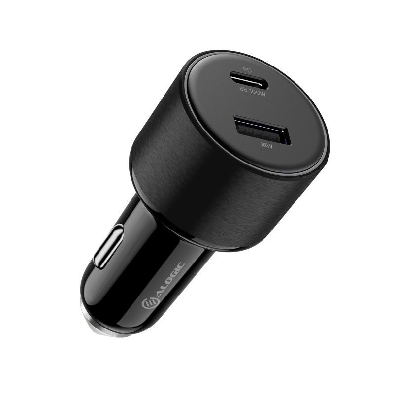 Alogic 100W Rapid Power Car Charger (USB-C + USB-A)