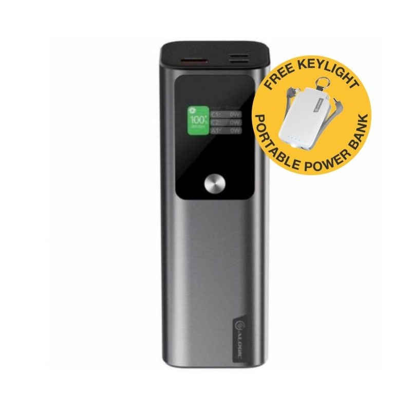 Alogic Ark 27,000mAh Power Bank with Free KeyLight 2,000mAh Portable Power Bank