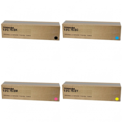 Toshiba Original TFC75E Toner Multipack - TFC75EK/TFC75EC/TFC75EM/TFC75EY