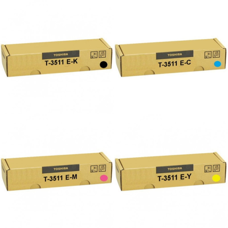 Toshiba Original T3511E Toner Multipack - T3511EK/T3511EC/T3511EM/T3511EY