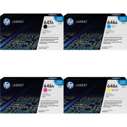 HP (647A) Original Toner Multipack - HPCE260A/HPCE261A/HPCE262A/HPCE263A