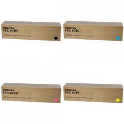Toshiba Original TFC34E Toner Multipack - TOSTFC34EK/TOSTFC34EC/TOSTFC34EM/TOSTFC34EY