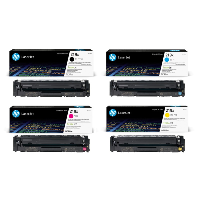 HP (219X) Original Toner cartridge Multi-Pack high-capacity W2190X/W2191X/W2192X/W2193X