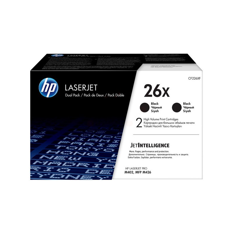 HP  (26X) Original Toner cartridge high-capacity twin pack (CF226XD)