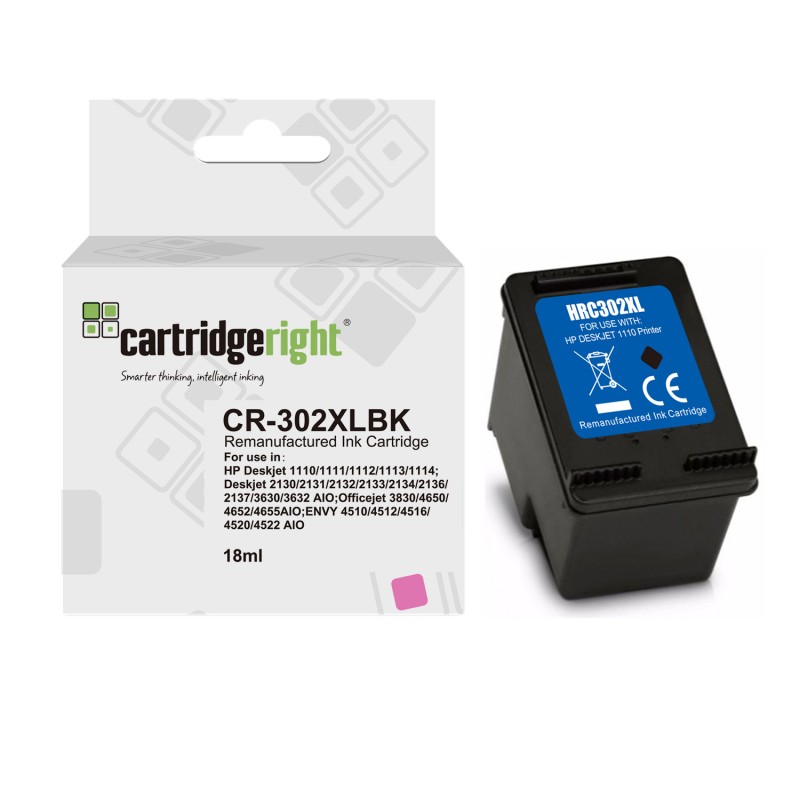 HP  (302XL) Original Printhead Cartridge Ink - Black - High Capacity (F6U68AE)