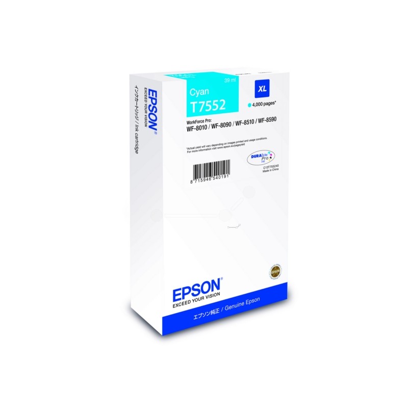 Epson  (T7552) Original Ink cartridge cyan (C13T75524N)