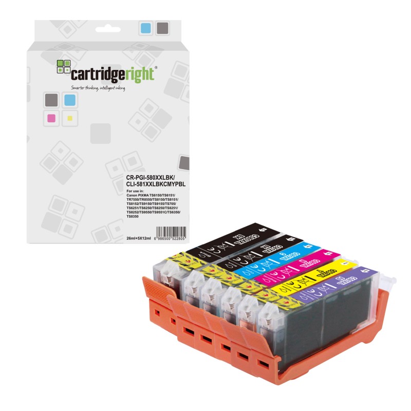 Canon  (CLI-581 XXL) Compatible Ink Cartridge Multipack Bk,C,M,Y (1998C005)