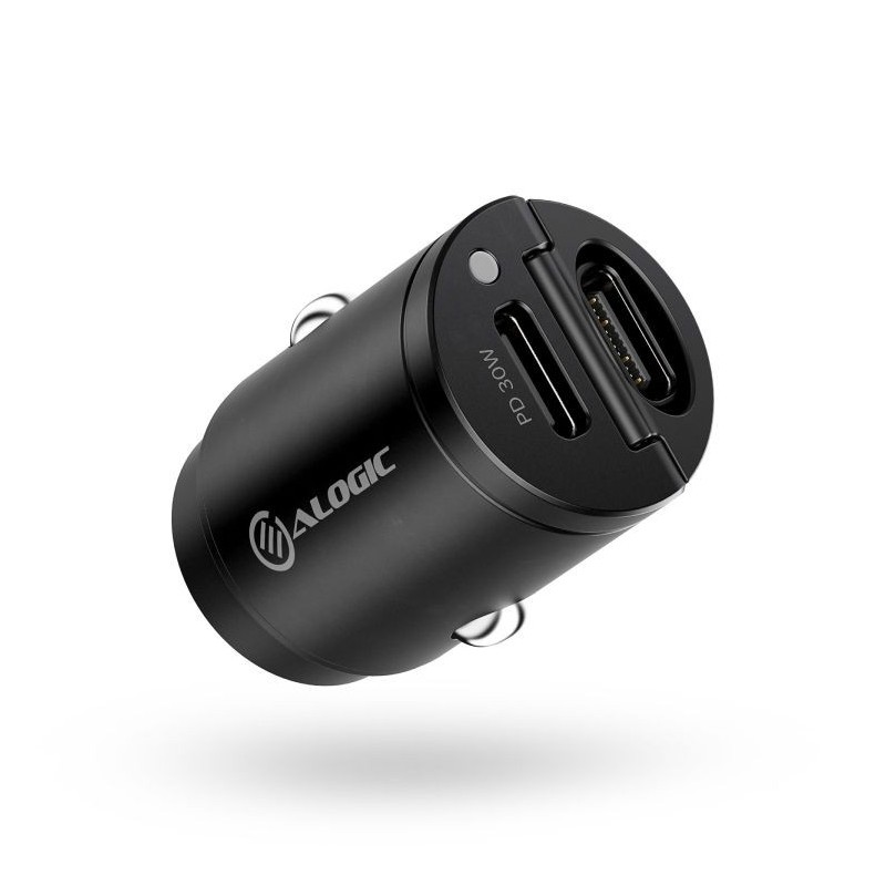 Alogic 30W Rapid Power Mini Car Charger 2xUSB-C