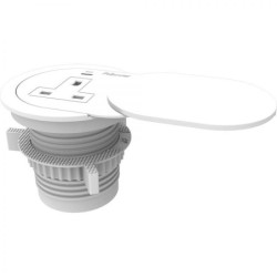 Fellowes Power Spot with 1 x Power Socket & 1 USB C White