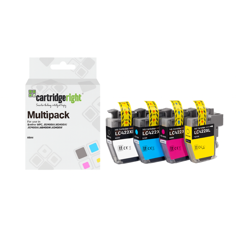 Brother Compatible Ink Cartridge Multipack Bk,C,M,Y (LC-424VAL)