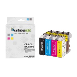 Brother Compatible Ink Cartridge Multipack Bk,C,M,Y (LC-227XLVALBP)