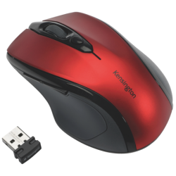 Kensington K72422WW Pro Fit Wireless Mid-Size Mouse Red
