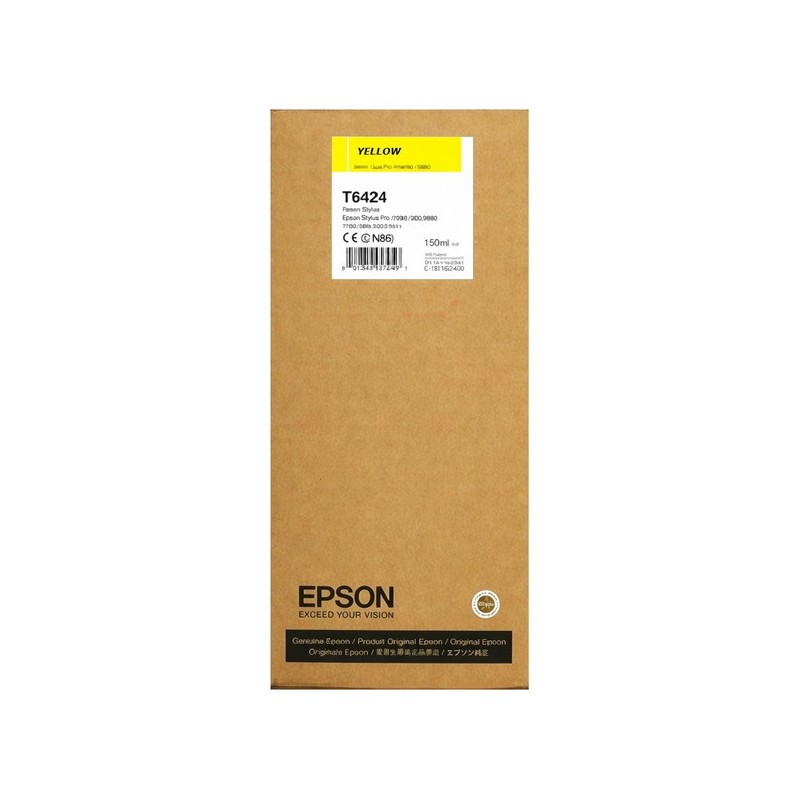 Epson  (T6424) Original Ink cartridge yellow (C13T642400)
