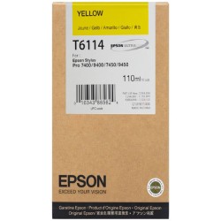 Epson  (T6114) Original Ink cartridge yellow (C13T611400)