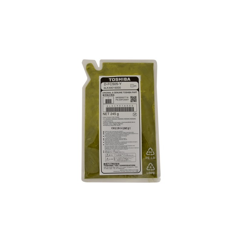 Toshiba  (D-FC 505 Y) Original Developer yellow (6LK49016000)
