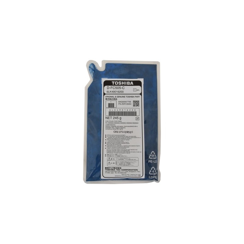 Toshiba  (D-FC 505 C) Original Developer cyan (6LK49016200)