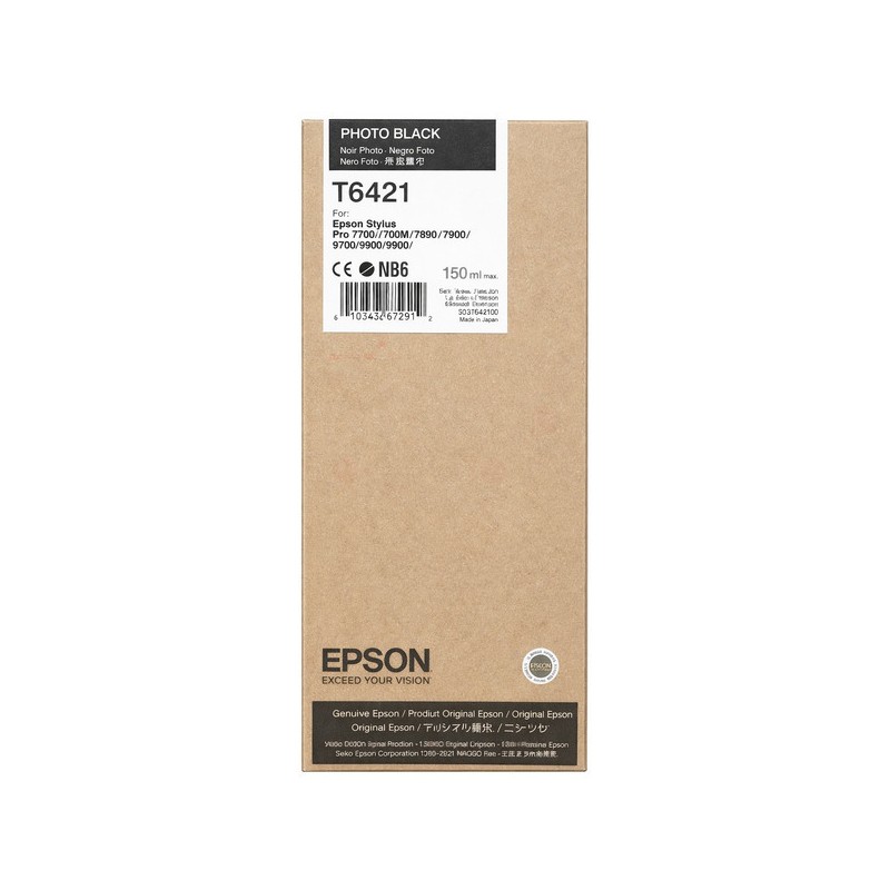 Epson  (T6421) Original Ink cartridge black (C13T642100)