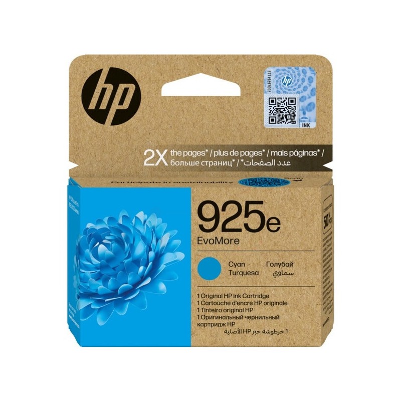 HP  (925E) Original Ink cartridge cyan EvoMore (4K0W0PE)